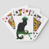 Lucky Le Chat Noir St. Patrick's Day Speelkaarten (Achterkant)