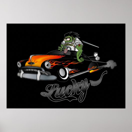 "Lucky" Lead Sled Art Poster (Voorkant)