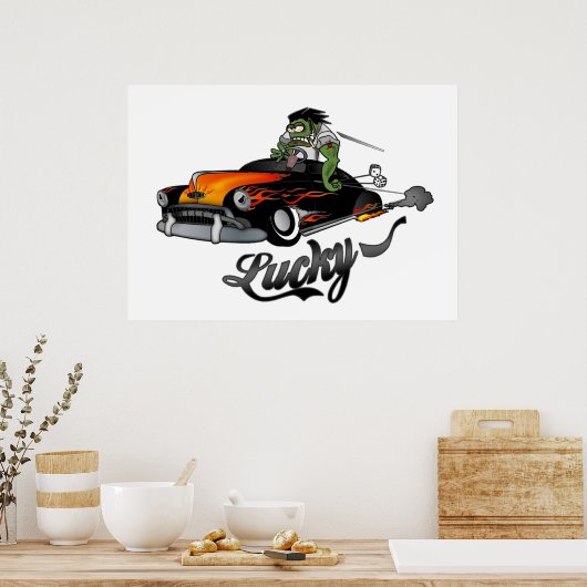 "Lucky" Lead Sled Art Poster (Keuken)