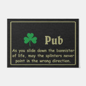 Lucky Leaf Doormat, Simple Quottes Mat (Voorkant)