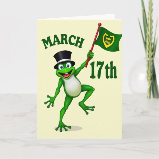 Lucky Leap March 17Th Card Kaart (Voorkant)