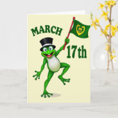 Lucky Leap March 17Th Card Kaart (Gele Bloem)