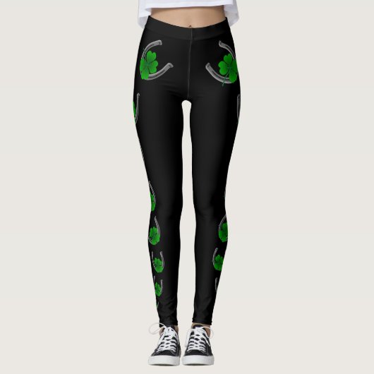 Lucky Leggings Cute St. Patrick's Leggings Women's (Voorkant)