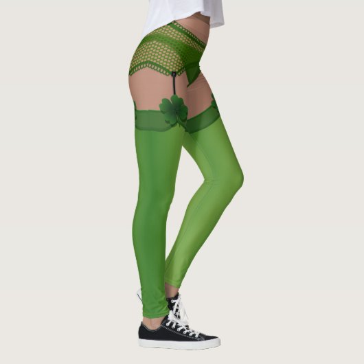 Lucky Leggings Funny St. Patrick's Costume Pants (Rechts)