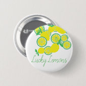 Lucky Lemons Organic Funky Button Pin (Voorkant /achterkant)
