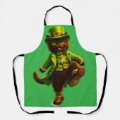 Lucky leprechaun black cat Saint Patrick's Day Pat Schort (Voorkant)