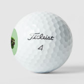 Lucky leprechaun black cat Saint Patrick's Day pre Golfballen (Logo)