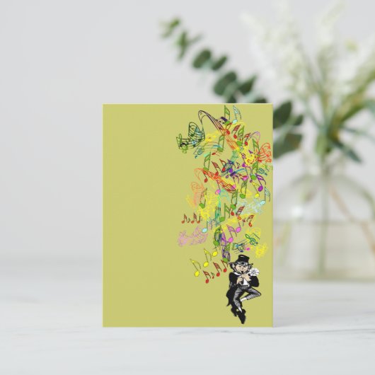 Lucky Leprechaun Briefkaart (Staand voorkant)