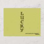 Lucky Leprechaun Briefkaart (Achterkant)