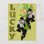 Lucky Leprechaun Briefkaart (Voorkant)