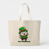 Lucky Leprechaun Cat Tote Bag (Achterkant)