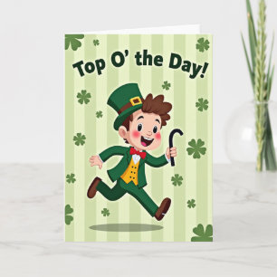 Lucky Leprechaun Dag Plezierkaart Kaart