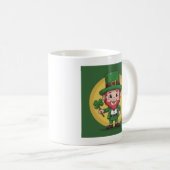 Lucky Leprechaun en klaver Koffiemok (Voorkant rechts)
