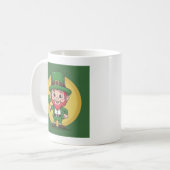 Lucky Leprechaun en klaver Koffiemok (Voorkant links)