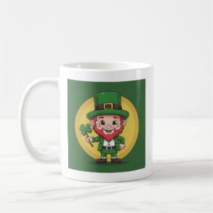 Lucky Leprechaun en klaver Koffiemok