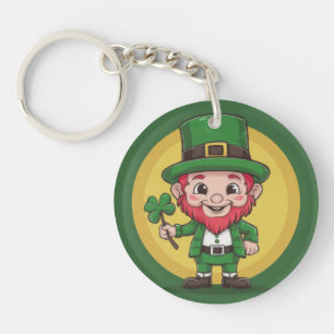Lucky Leprechaun en klaver Sleutelhanger