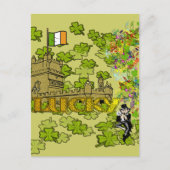 Lucky Leprechaun en Zijn Irish Castle Briefkaart (Voorkant)