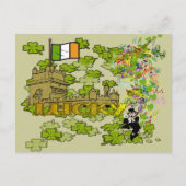 Lucky Leprechaun en Zijn Irish Castle Briefkaart (Voorkant)