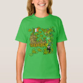 Lucky Leprechaun en Zijn Irish Castle T-shirt (Voorkant)