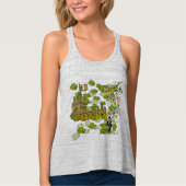 Lucky Leprechaun en Zijn Irish Castle Tanktop (Voorkant)