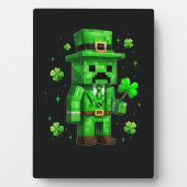 Lucky Leprechaun Funny St Patrick's Day Video Game Fotoplaat (voorkant)