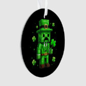 Lucky Leprechaun Funny St Patrick's Day Video Game Ornament (voorkant)