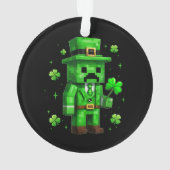Lucky Leprechaun Funny St Patrick's Day Video Game Ornament (achterkant)