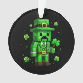 Lucky Leprechaun Funny St Patrick's Day Video Game Ornament (voorkant)