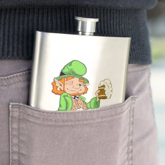Lucky Leprechaun gepersonaliseerde fles Flacon (Voorbeeld)