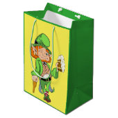 Lucky Leprechaun Gift Bag Medium Cadeauzakje (Voorkant Gekanteld)