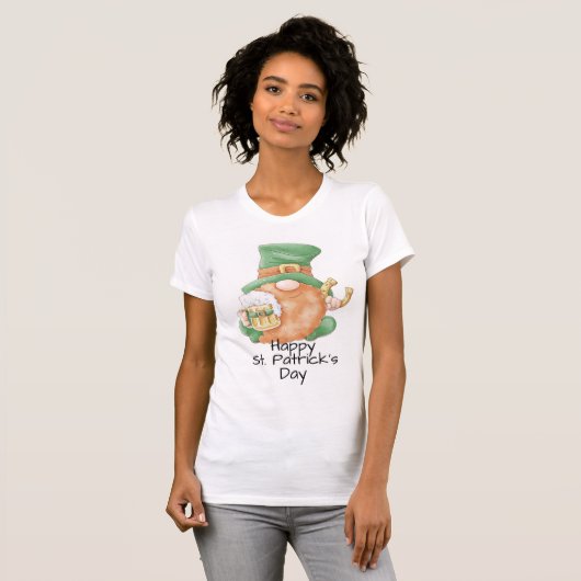 Lucky Leprechaun Gnome T-shirt (Voorkant volledig)