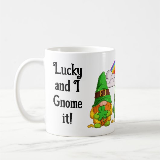 Lucky Leprechaun Gnomes Koffiemok (Links)