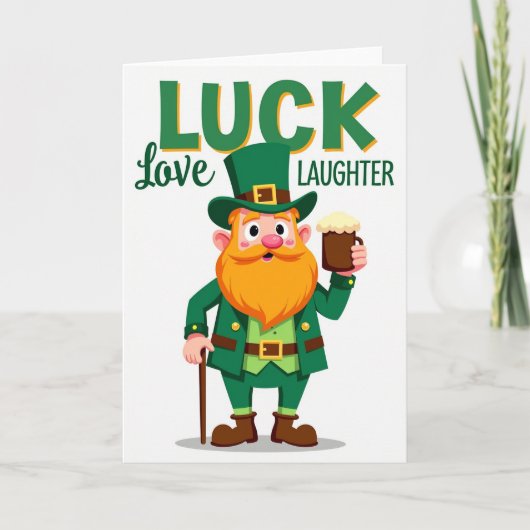 Lucky Leprechaun Grafische Kaart (Voorkant)