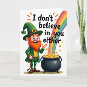 Lucky Leprechaun Grappige Ierse Kaart