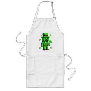 Lucky Leprechaun Grappige St. Patrick's Dag Videog Lang Schort