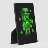 Lucky Leprechaun Grappige St. Patrick's Day Videog Fotoplaat (Zijkant)