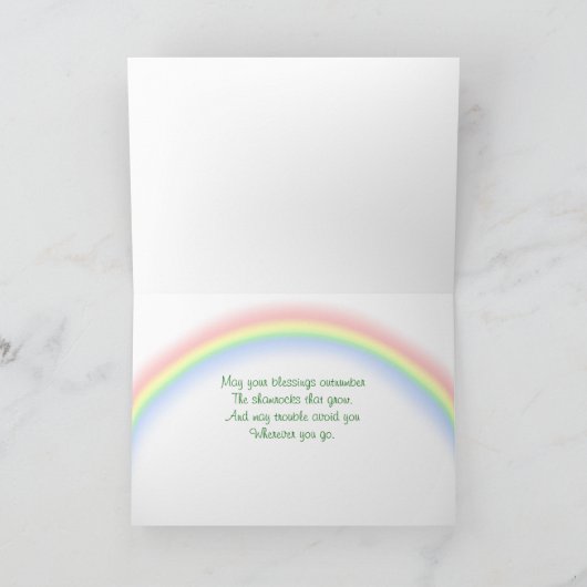 Lucky Leprechaun Kaart (Binnen)