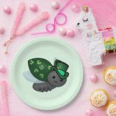Lucky Leprechaun Ladybug Papieren Bordje (Feest)