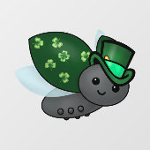 Lucky Leprechaun Ladybug Raamsticker (Vel)