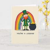Lucky Leprechaun Legend Card Kaart (Gele Bloem)