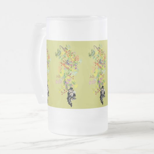 Lucky Leprechaun Matglas Bierpul (Voorkant links)