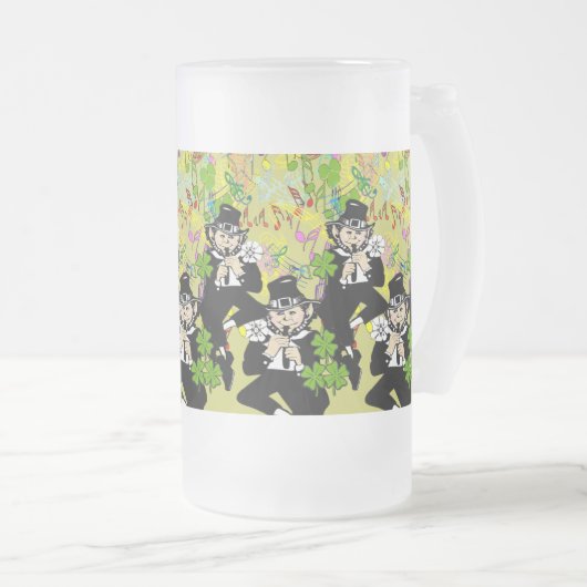 Lucky Leprechaun Matglas Bierpul (Voorkant rechts)