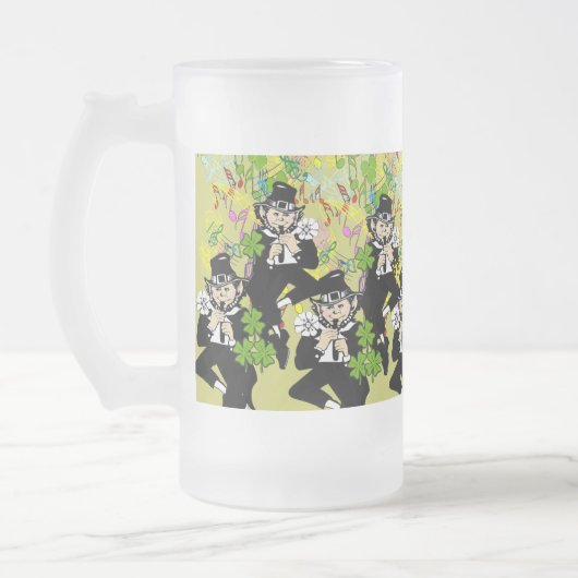 Lucky Leprechaun Matglas Bierpul (Links)