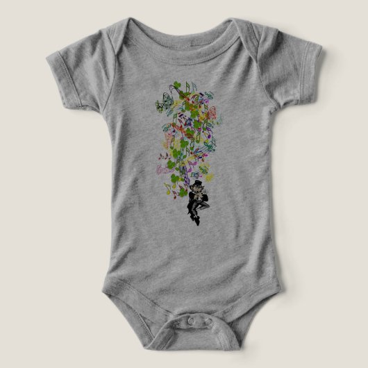 Lucky Leprechaun met shamrocks (Design voorkant)
