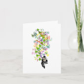 Lucky Leprechaun met shamrocks Kaart (Voorkant)