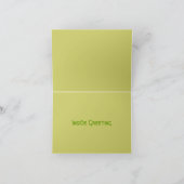 Lucky Leprechaun met shamrocks Kaart (Binnen)