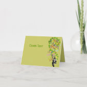Lucky Leprechaun met shamrocks Kaart (Voorkant)