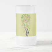 Lucky Leprechaun met shamrocks Matglas Bierpul (Center)