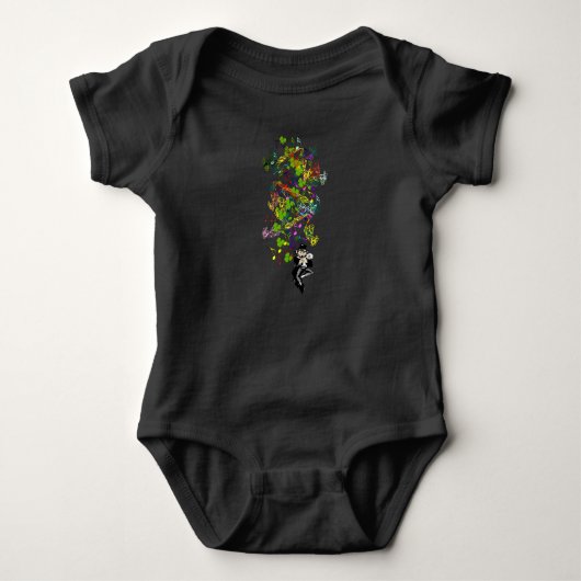 Lucky Leprechaun met shamrocks Romper (Voorkant)