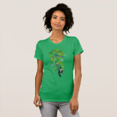 Lucky Leprechaun met shamrocks T-shirt (Voorkant volledig)